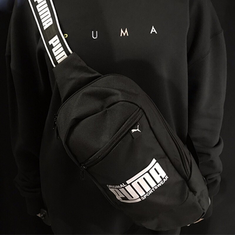 Puma彪马新款男包女包斜挎包串标旅行户外腰包运动时尚休闲单肩包07544101 075441-01