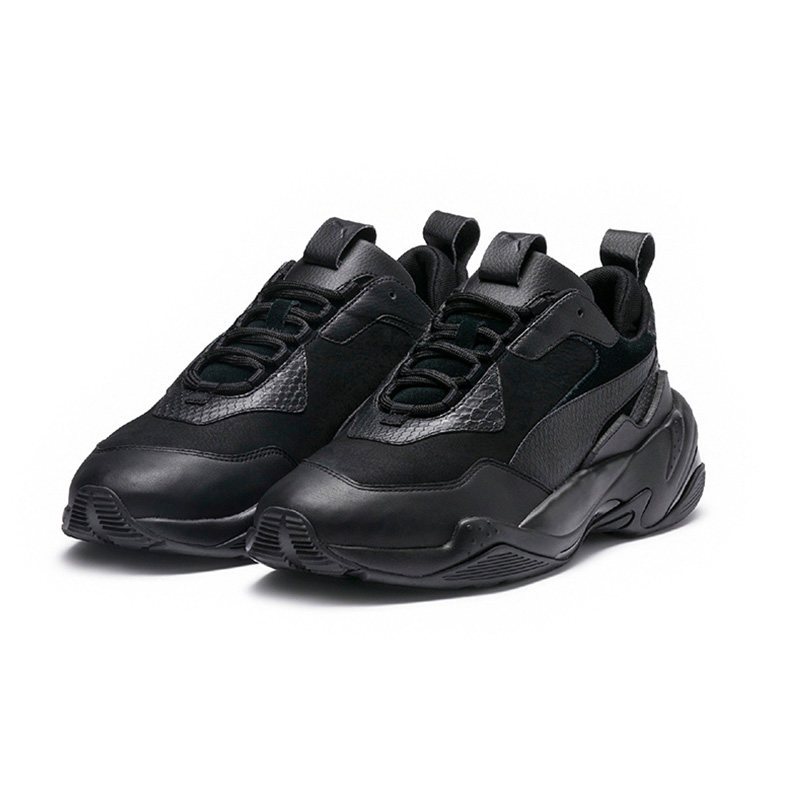 Puma/彪马ThunderDesert低帮老爹鞋中口厚底拼色面鞋 黑色 41