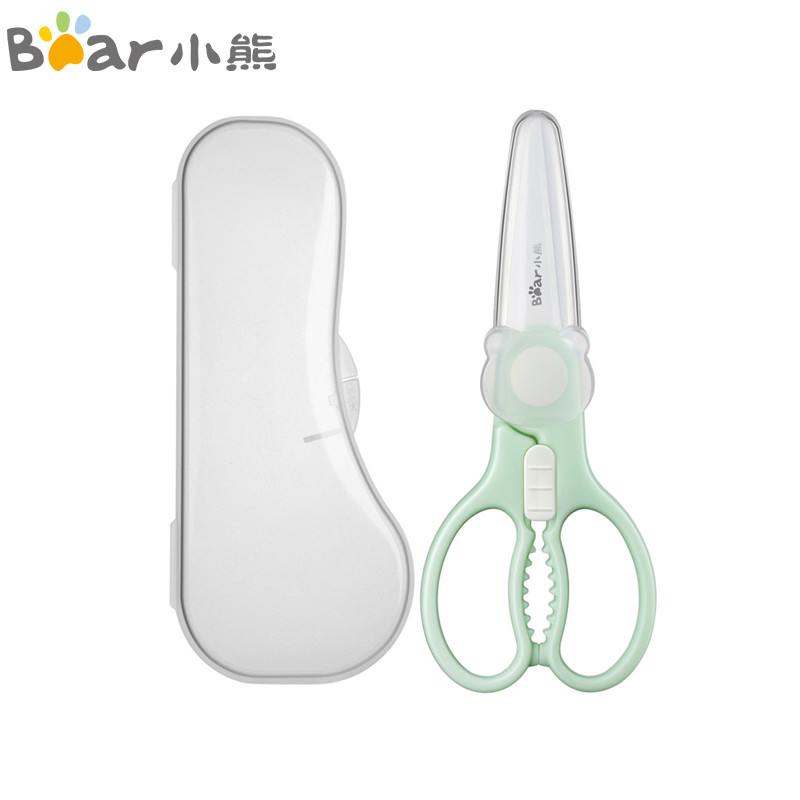 小熊电器（ Bear）宝宝辅食剪刀 儿童手动陶瓷食物剪研磨器 婴儿辅食工具 送收纳盒 MX-R0002（甜茶绿）