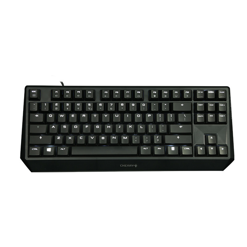 樱桃（CHERRY）MX Board 1.0 TKL G80-3811LSAEU-2 黑色青轴 背光游戏机械键盘 绝地求