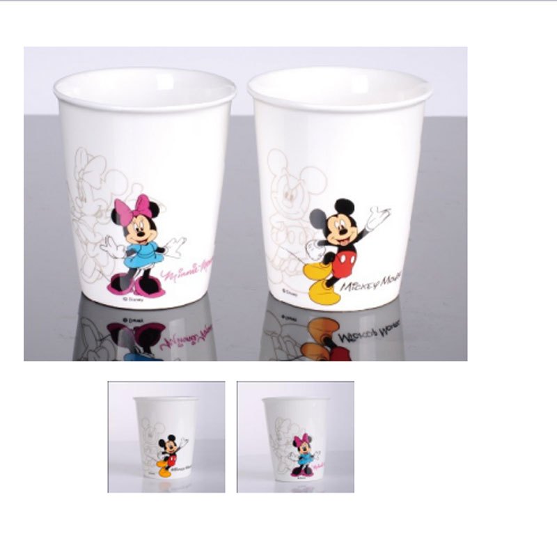 迪士尼(DISNEY) 米奇米妮 两入陶瓷水杯组DSM-2420 白色