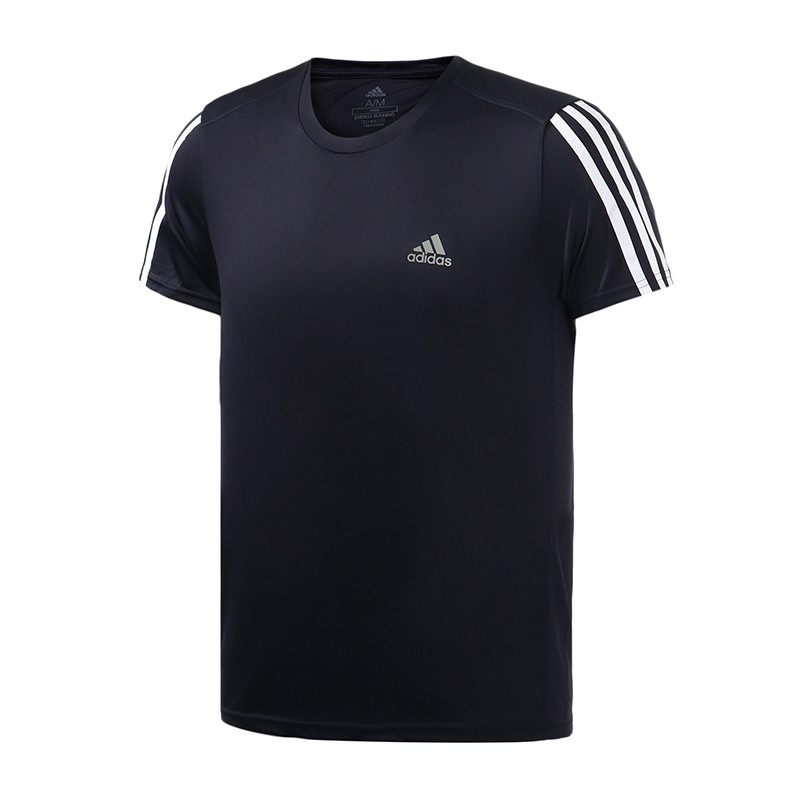 阿迪达斯男服短袖T恤运动健身跑步服装EK2856 S EK2856蓝色