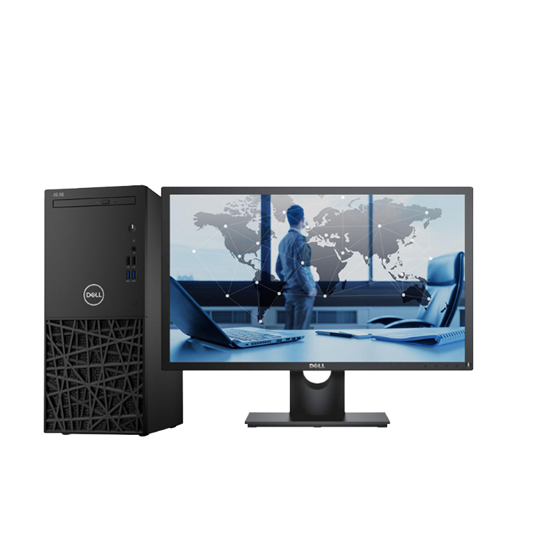 戴尔（DELL)成铭3980商用台式主机 23.8寸显示器（i58500 8G 128+1T 无光驱 2G独显win10
