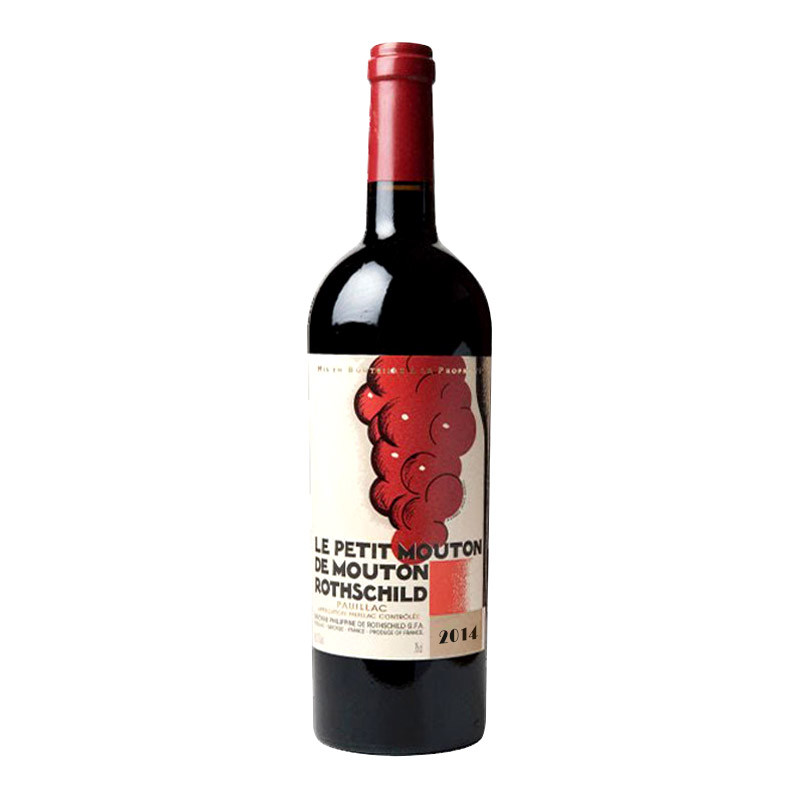 法国进口小木桐2014年列级名庄罗希尔古堡红葡萄酒单支装750ml