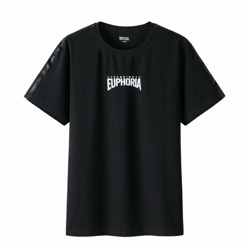 Semir森马T恤19058001202 XL 黑色9000