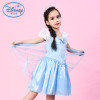 迪士尼DISNEY 女童公主裙 冰雪奇缘艾莎公主同款 薄款连衣裙 孔雀蓝-艾莎 130cm