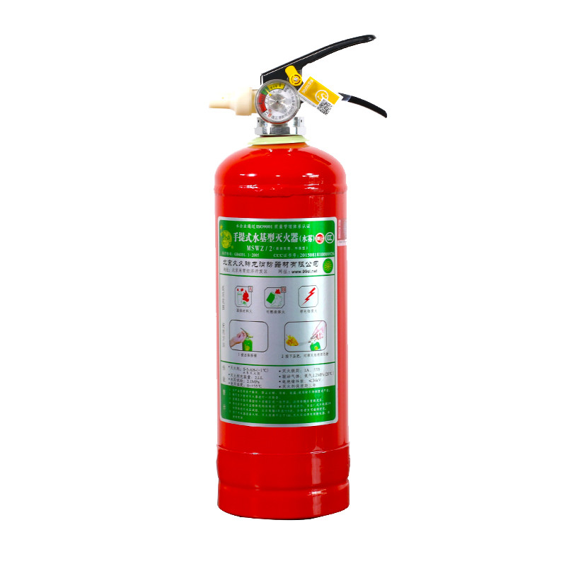 神龙 灭火器 水基型（水雾）环保灭火器2升 车载家用及企业商用灭火器2L MSWZ/2 消防器材
