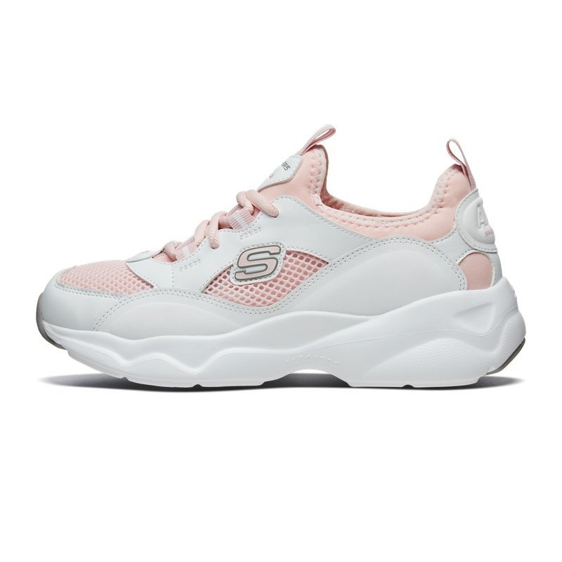 Skechers斯凯奇女鞋next同款校园青少年鞋熊猫鞋老爹鞋66666207_1 白色/浅粉色/WLPK 37