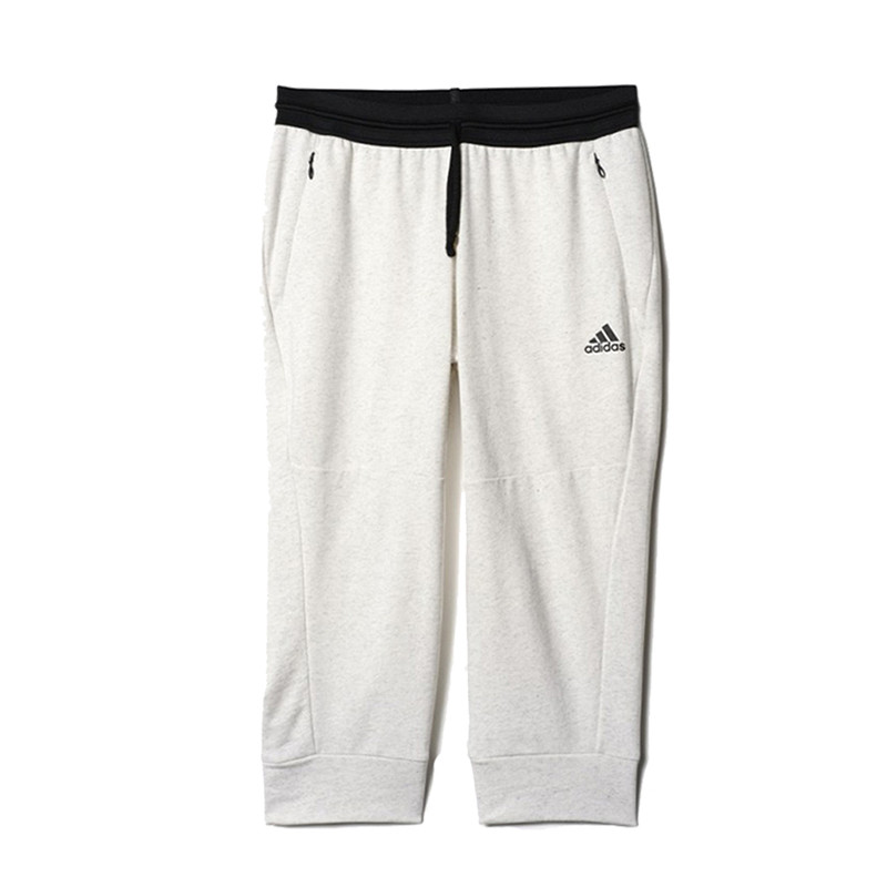 阿迪达斯adidas女装针织中裤-AZ9524 XL 白色