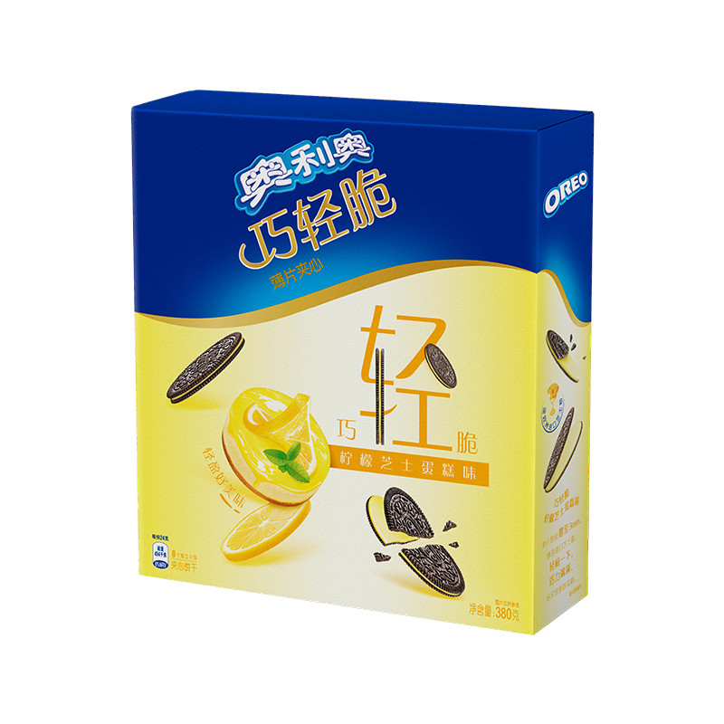 奥利奥巧轻脆柠檬芝士蛋糕味380g