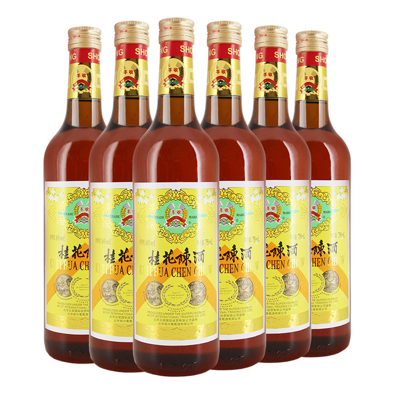 丰收 Feng Shou 系列 丰收桂花陈酒750ml 6 整箱装甜酒图片 高清实拍图 苏宁易购