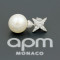 apm MONACO单只高档小星星珍珠耳环银耳饰AE11118XPL 银色