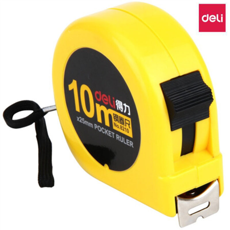 得力(deli) 8210 10m公英制钢卷尺/测量尺/测量工具