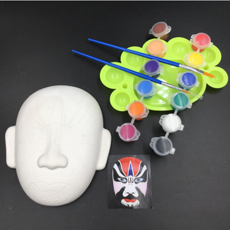 ZOAN YC 爱克赛 京剧脸谱中号面具一套（内含6款 颜佩韦+姜维+窦尔敦+张飞+典韦+关羽）