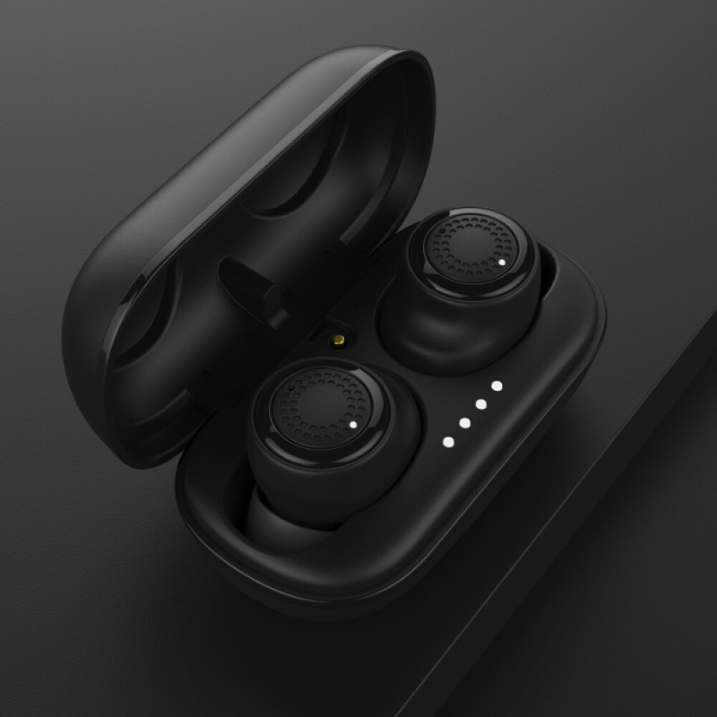 remax/睿量真无线蓝牙立体通话音乐耳机tws-2 (黑/金)高清实拍图