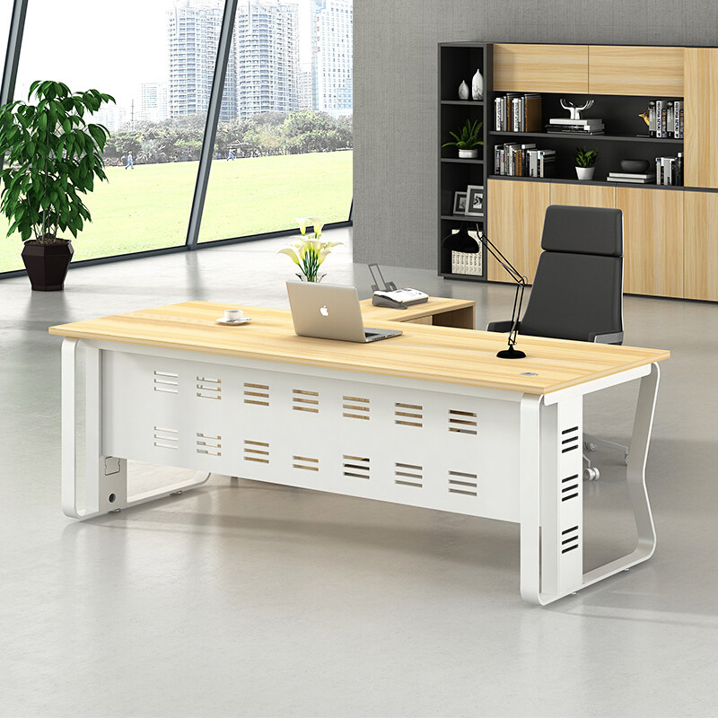 办公桌经理桌电脑桌职员桌现代简约写字桌老板桌主管桌 1.8*0.8m（不含副柜）