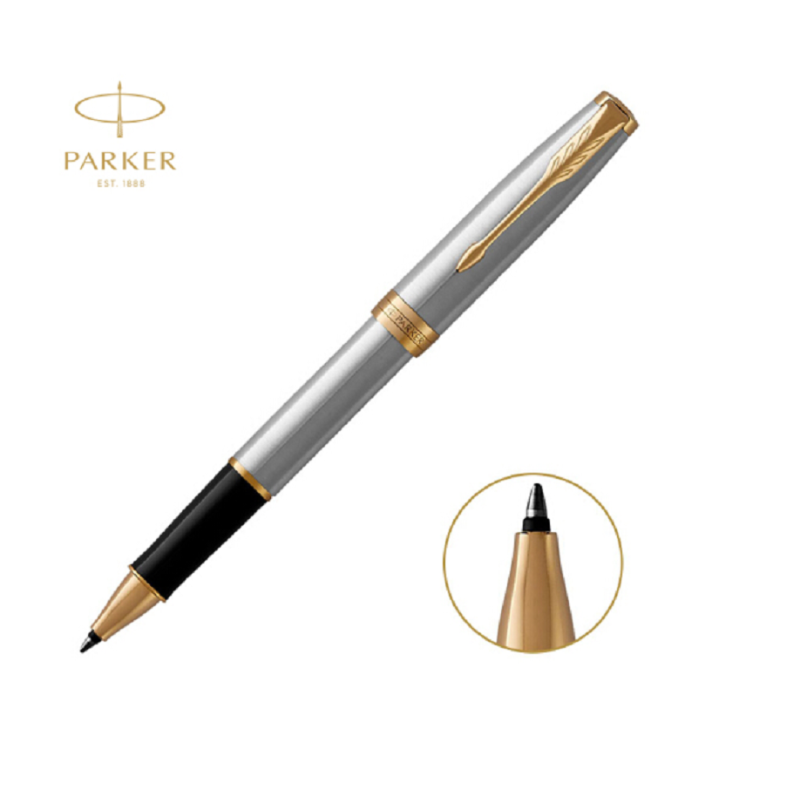 派克(PARKER)2015卓尔钢杆金夹宝珠笔 墨水笔 原子笔 银色