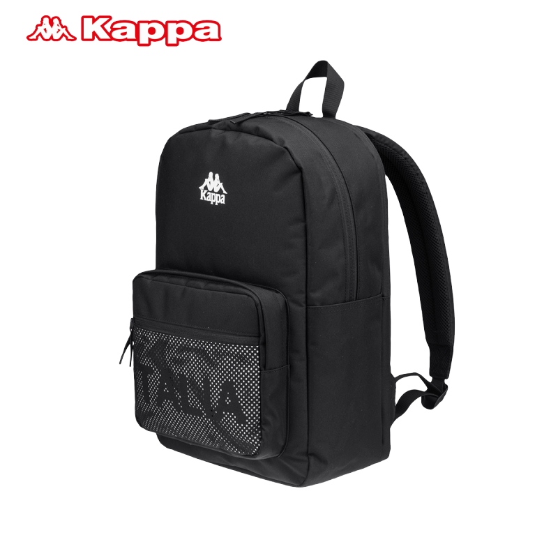 kappa/卡帕 （ITALIA） 运动休闲双肩背包学院风 2019春季新品 KAB005-1 不支持零售 黑色