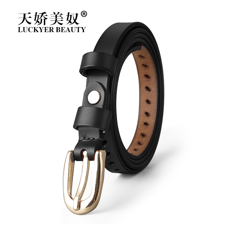 男士皮带正品自动扣时尚休闲裤带青年商务韩版潮牛皮裤腰带_UHKJm4 统一尺码 黑色