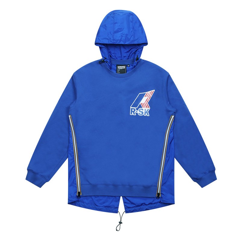 马克华菲潮牌RESHAKE华菲型格男装2019春新款情侣装卫衣男连帽简约潮流百搭 180/XL 564宝蓝