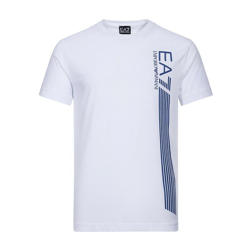 EMPORIO ARMANI EA7 阿玛尼 男士棉质圆领短袖T恤衫 3GPT67 PJ02Z 1100-白色 L
