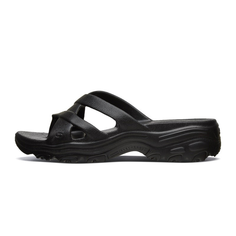 SKECHERS(斯凯奇)女士时尚休闲凉拖夏季女子休闲鞋31693-BBK 黑色 37