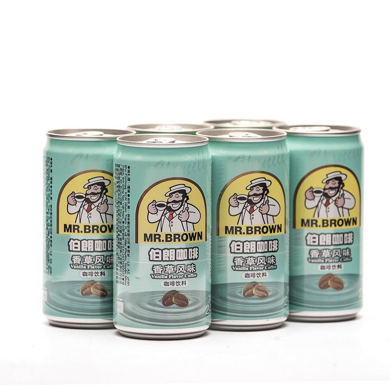 MR.BROWN伯朗咖啡香草风味咖啡饮料240ML*6罐