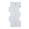 鑫虎威 加厚文件柜 资料柜 钢制办公柜 五节柜档案柜 五节柜档案柜