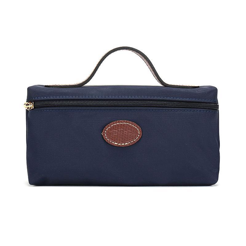 Longchamp 珑骧 女士Le Pliage系列织物化妆包 3700 089 556-深蓝色
