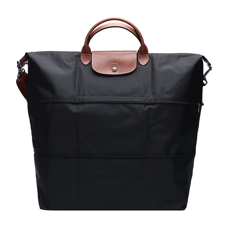 Longchamp 珑骧 LE PLIAGE 女士系列织物大号可折叠手提单肩包 1911 089 001-黑色