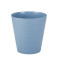 灵孜格圆形北欧宜家用垃圾桶无盖办公室客厅卫生间简约分类厨房纸篓 蓝色大号【买2个送100个配套垃圾袋】