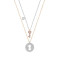 SWAROVSKI 施华洛世奇 CrystalWishesKey人造水晶女士吊坠项链套装项饰5272240 金色