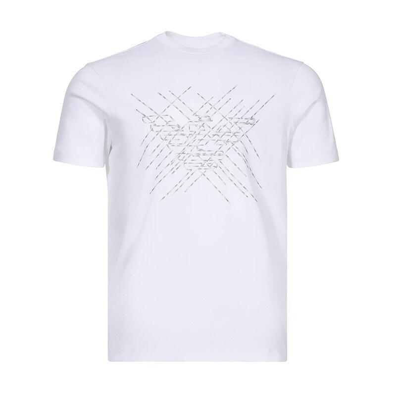 EMPORIO ARMANI 阿玛尼 男士棉质圆领短袖T恤衫 3G1T73 1JPRZ 0100-白色 XXL