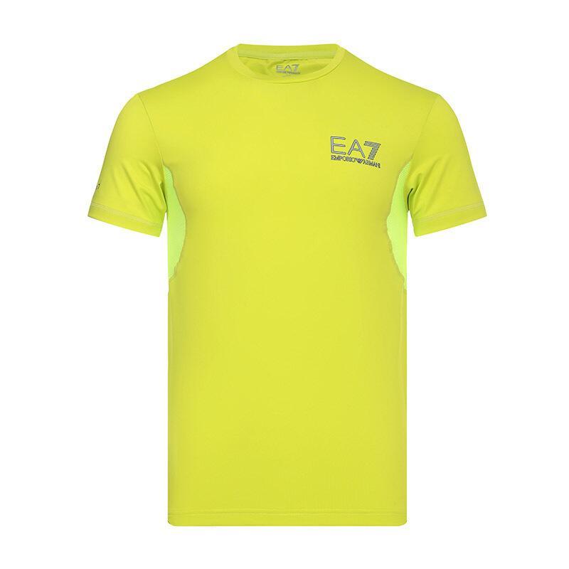 EMPORIO ARMANI EA7 阿玛尼 男士混纺圆领短袖T恤衫 8NPT02 PJ17Z 1874-荧光绿 S