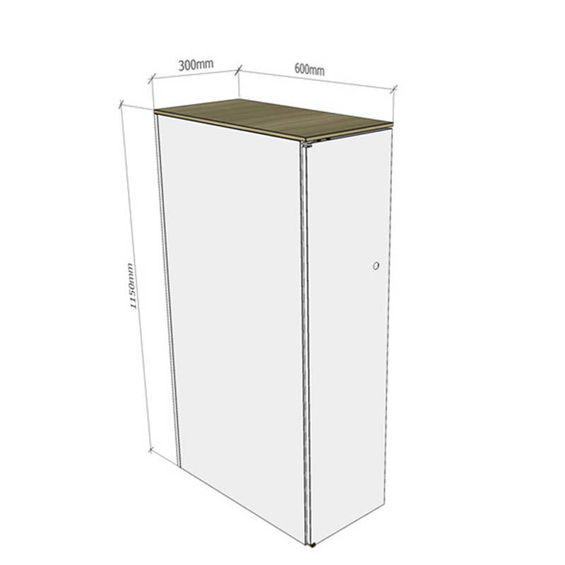 震旦 钢制单门衣柜 顶板浅松木色三氢板300W*600D*1150H（单位：个） 原色