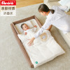 Faroro多功能婴儿床可折叠便携式宝宝BB床中床旅行新生儿用品 大款咖啡色（纱棉）【120*70*14】 1