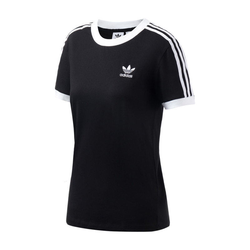 adidas阿迪达斯三叶草女装运动休闲圆领T恤ED7482 32 ED7482黑色