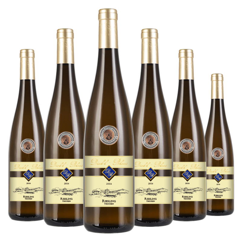 德国原瓶进口帝博利（DIEHL BLEES）葡萄酒莱茵黑森雷司令干白葡萄酒750ml*6 整箱装