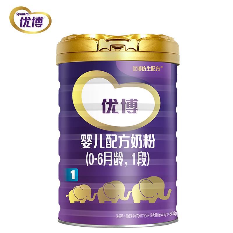 圣元 优博1段婴儿配方牛奶粉808g