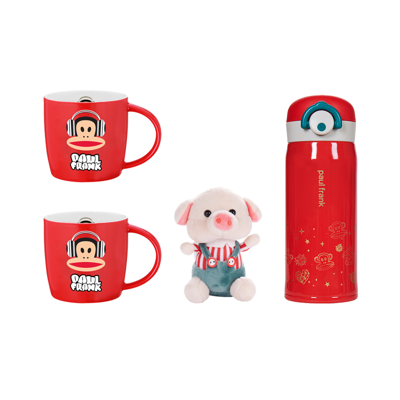 大嘴猴(paul frank)欣欣向荣-PFC823T套装 红色