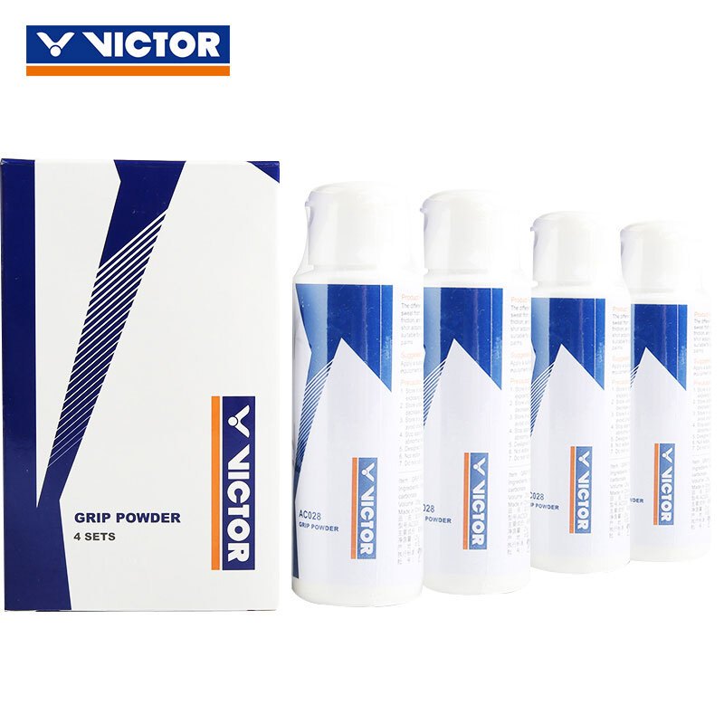 威克多VICTOR 胜利羽毛球用品 运动止滑粉 AC028 四瓶装