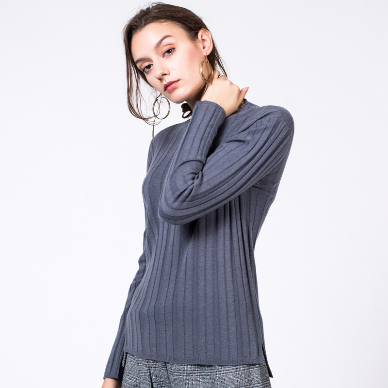 恒源祥女士纯羊毛衫19SX18521 皮蛋清 均码