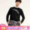 安踏男装卫衣2019新款套头卫衣大logo运动服上衣 2XL A92203基础黑-8