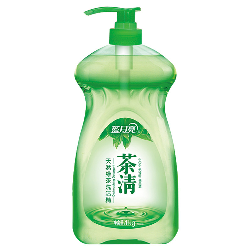 蓝月亮 1kg*12 茶清天然绿茶洗洁精 12瓶/箱 一箱起订 一瓶价