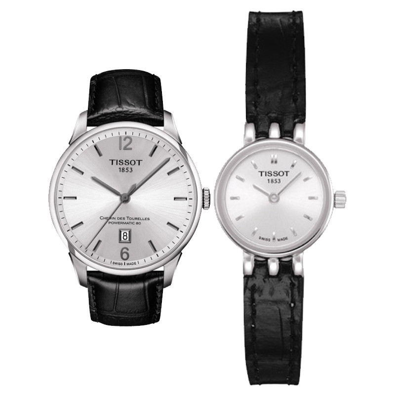 天梭(TISSOT)杜鲁尔/乐爱系列情侣对表T058.009.16.031.00/T099.407.16.037.00 T058.009.16.031.00/T099.407.16