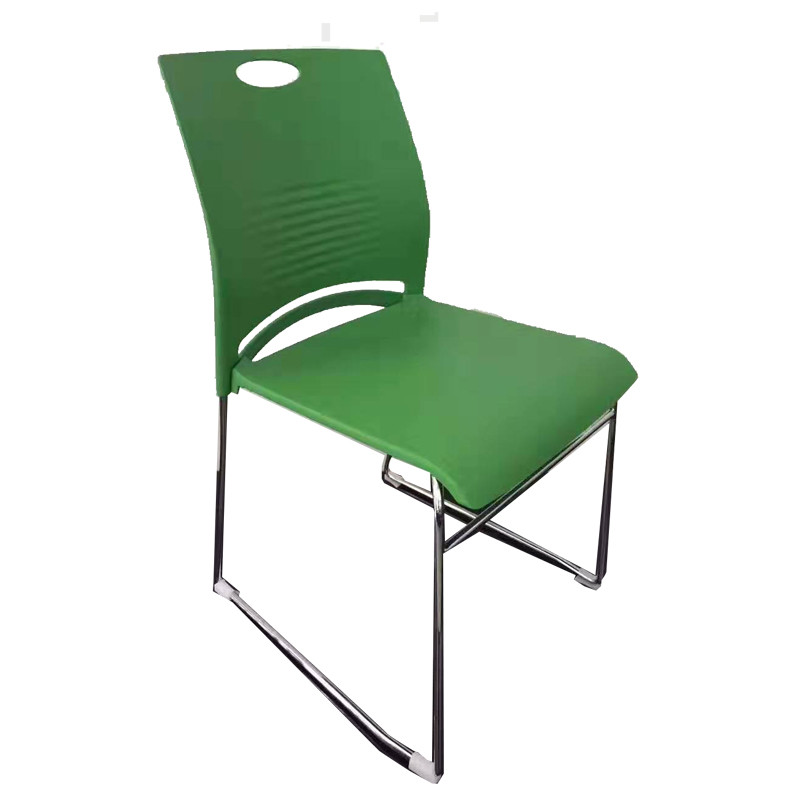 优百丽 833-1C，办公椅培训椅现代简约会议椅弓形椅洽谈椅宿舍椅生活家居便捷椅 绿色全胶/四张起订