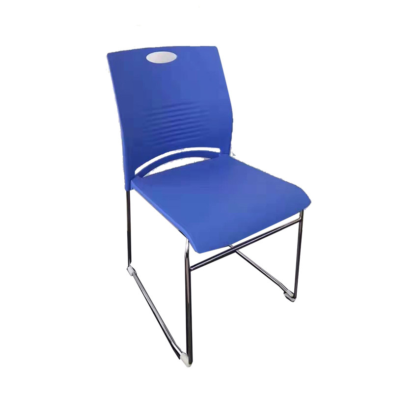 优百丽 833-1C，办公椅培训椅现代简约会议椅弓形椅洽谈椅宿舍椅生活家居便捷椅 蓝色全胶/四张起订