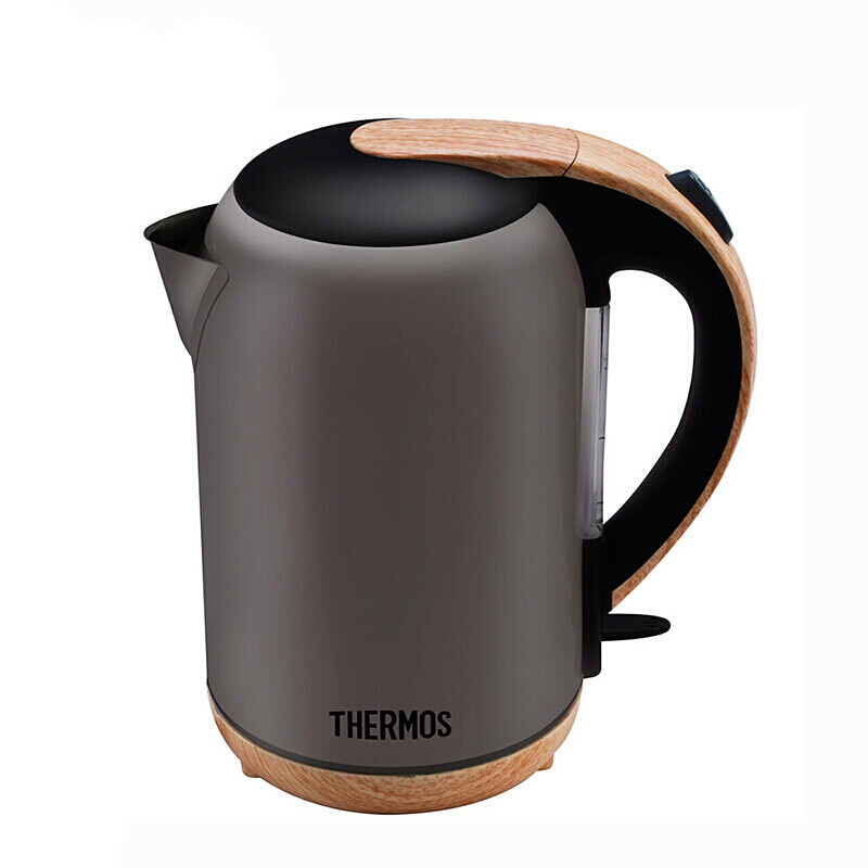 膳魔师（THERM0S）电热水壶烧水电器1.7L食品级304不锈钢茶壶自动断电EHA-1313A