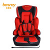 德国besrey儿童安全座椅9个月-12岁 汽车安全座椅可配isofix接口 BY1571 红色