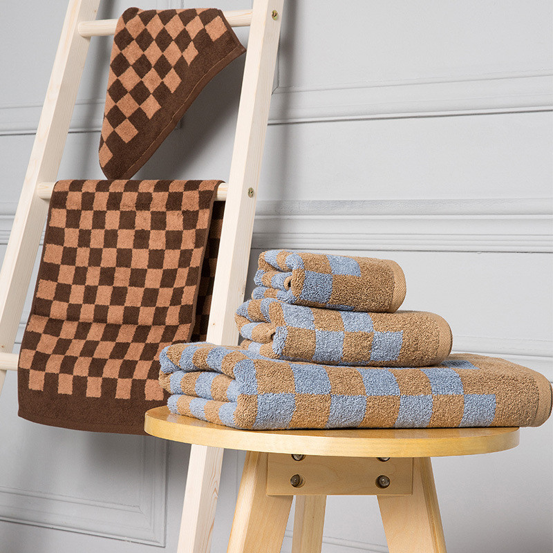 金号(KING SHORE) 格拉斯哥系列 浴巾方巾面套装 140*70 76*34 35*35cm 金号浴巾方巾单盒装 灰色